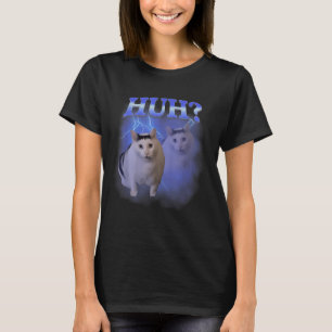Huh Silly Cat Meme Funny Oddly Bootleg Specific Da T-Shirt