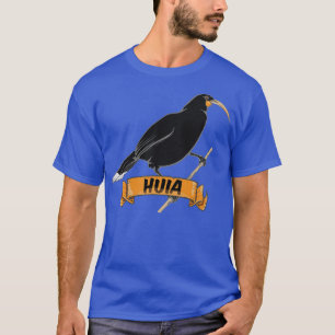 Huia Extinct New Zealand Bird T-Shirt