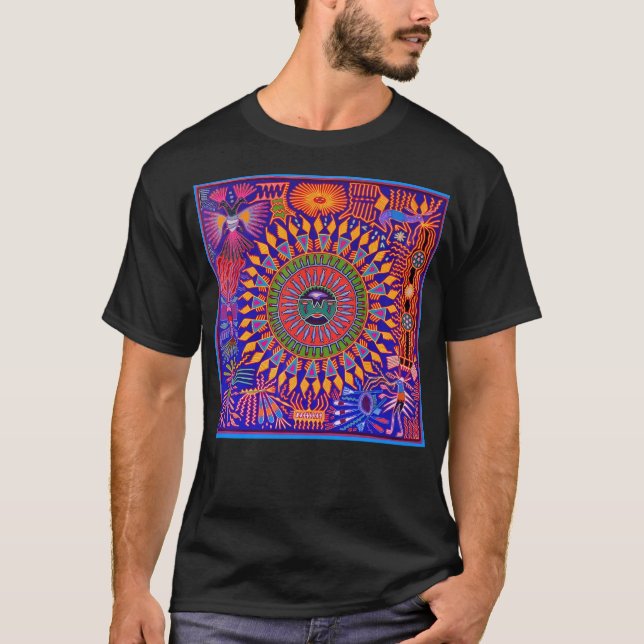 Huichol Blue T-Shirt (Front)