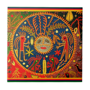 Huichol Fertility Ritual Tile