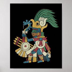 Huitzilopochtli Aztec God Aztec Mythology Mayan Su Poster