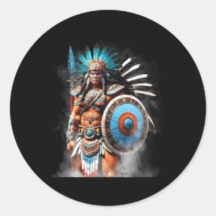 Huitzilopochtli Aztec Sun And War God Tenochtitlan Classic Round Sticker