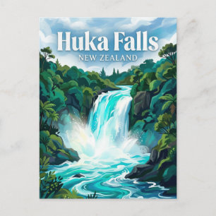 Huka Falls New Zealand Postcard