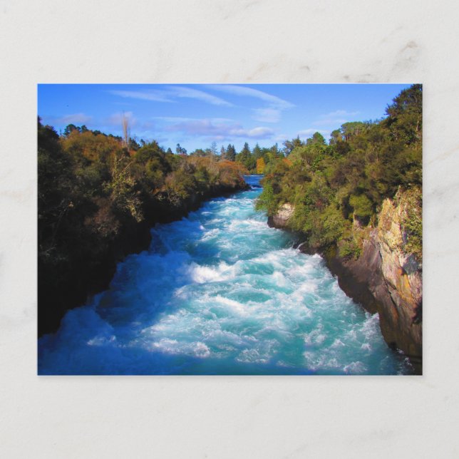 Huka Falls, New Zealand Postcard (Front)