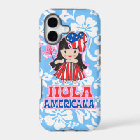 Hula Americana Hula Girl Patriotic iPhone 5 Case