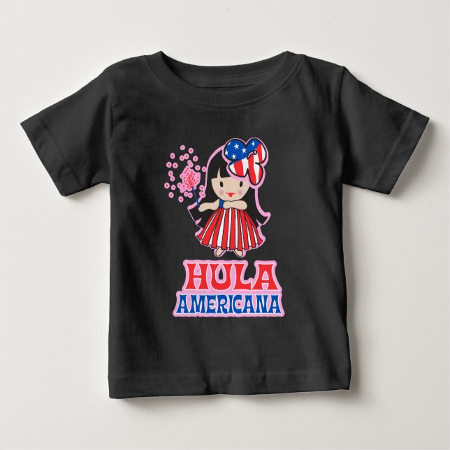 Hula Americana Infants & Toddler T-shirts (Front)