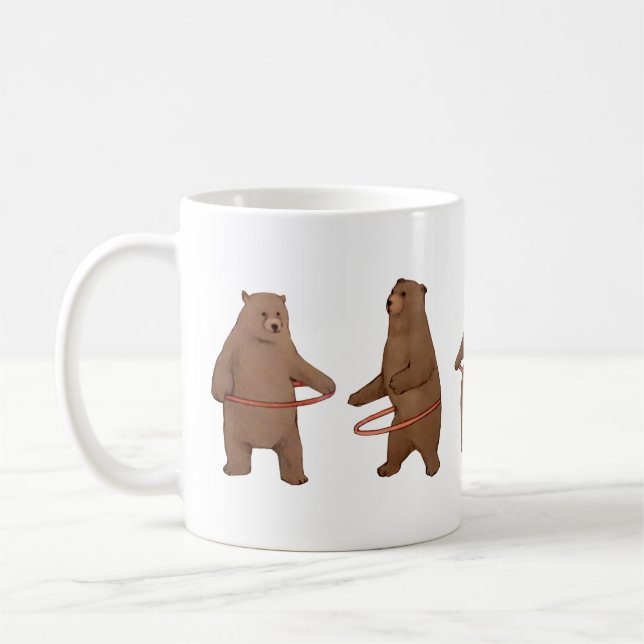 Hula bear coffee mug (Left)