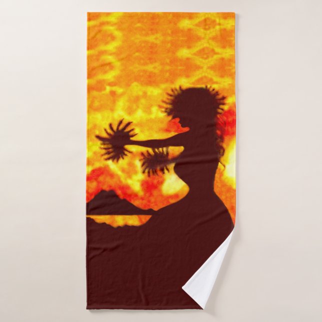 Hula Dancer  Bath Towel (Bath Towel)