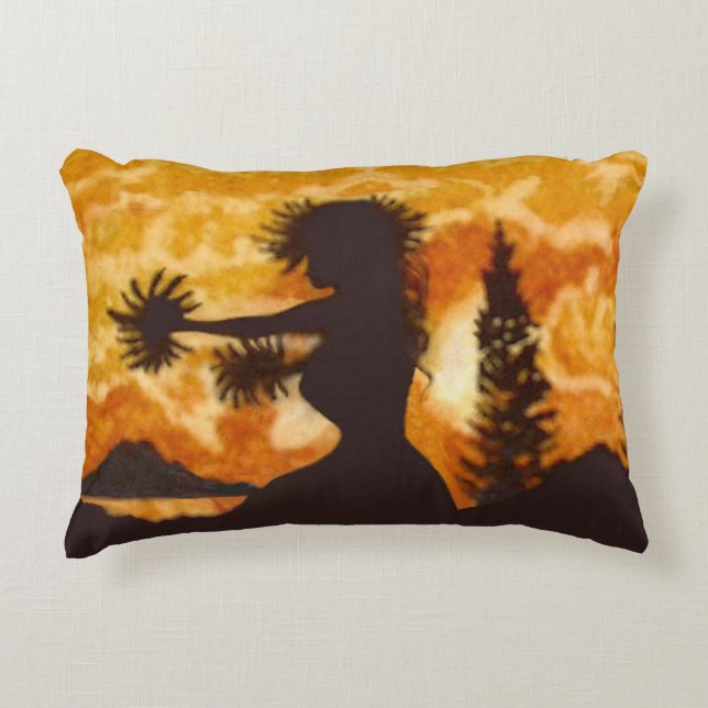 Hula Dancer  Decorative Cushion (Front)