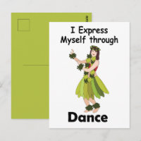 Hula Dancer Girl Expressing Herself Through Dance