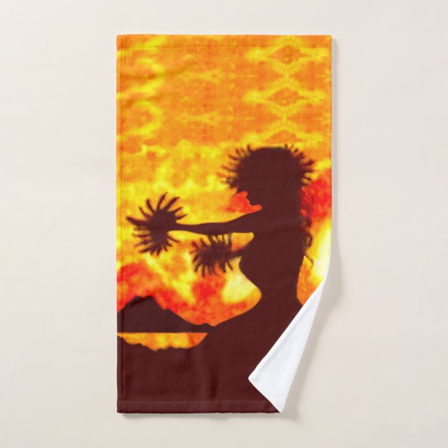 Hula Dancer  Hand Towel (Hand Towel)
