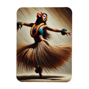 Hula Dancer Hawaii Magnet