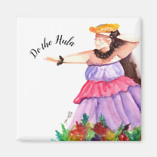 Hula Dancer Hawaiian Magnet