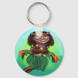 Hula Dancer Key Ring