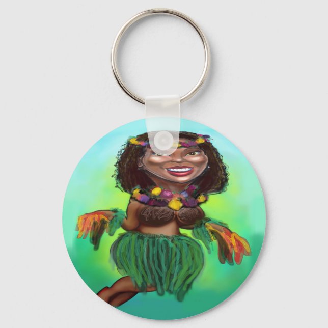 Hula Dancer Key Ring (Front)