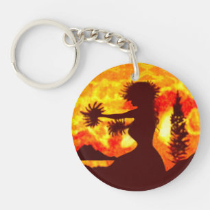 Hula Dancer  Key Ring