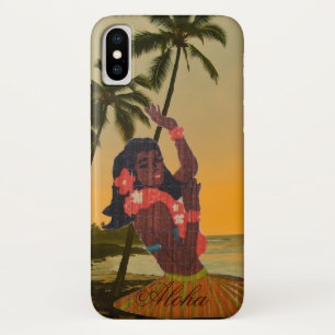 Hula Dancer on Hawaiian Beach Case-Mate iPhone Case