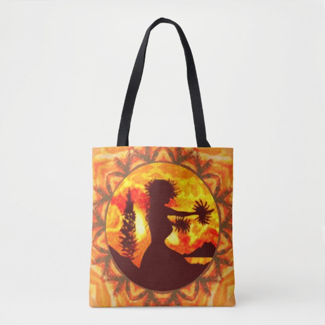 Hula Dancer Palms Tote Bag (Front)