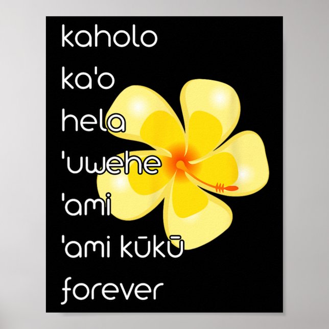 Hula Dancer Shirt Hula Dancing Steps  Poster (Front)