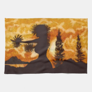 Hula Dancer  Tea Towel