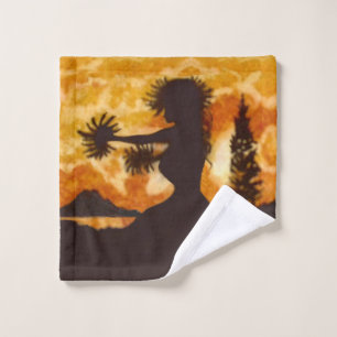 Hula Dancer  Wash Cloth
