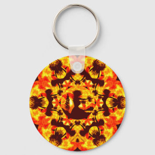 Hula Dancers Key Ring