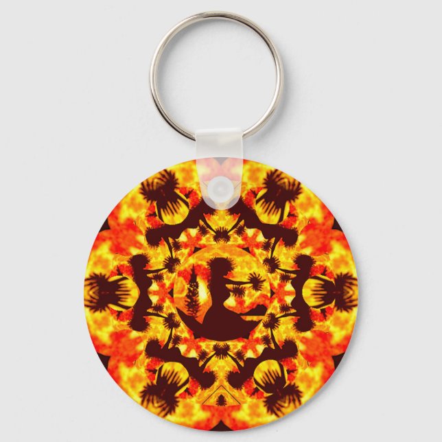 Hula Dancers Key Ring (Front)
