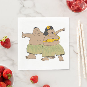 Hula Dancers Napkin
