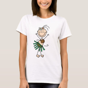 Hula Dancing Stick Figure T-Shirt