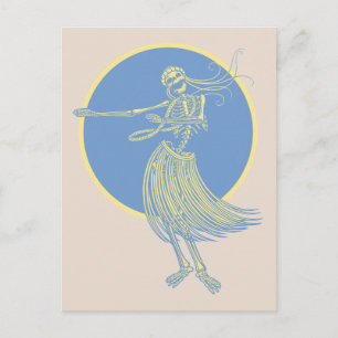 Hula Death Luau Postcard