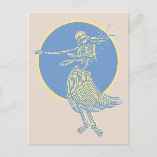 Hula Death Luau Postcard (Front)