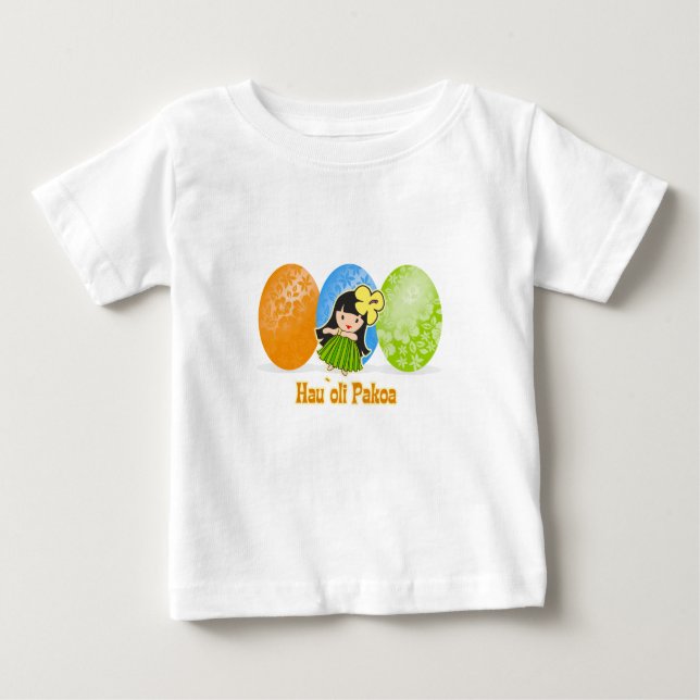 Hula Girl Easter Egg Kids T-shirts (Front)