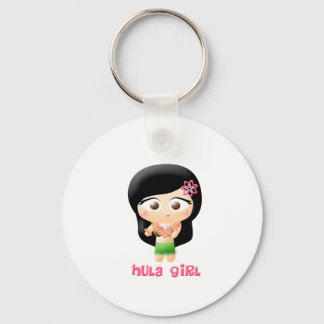 Hula Girl Key Ring