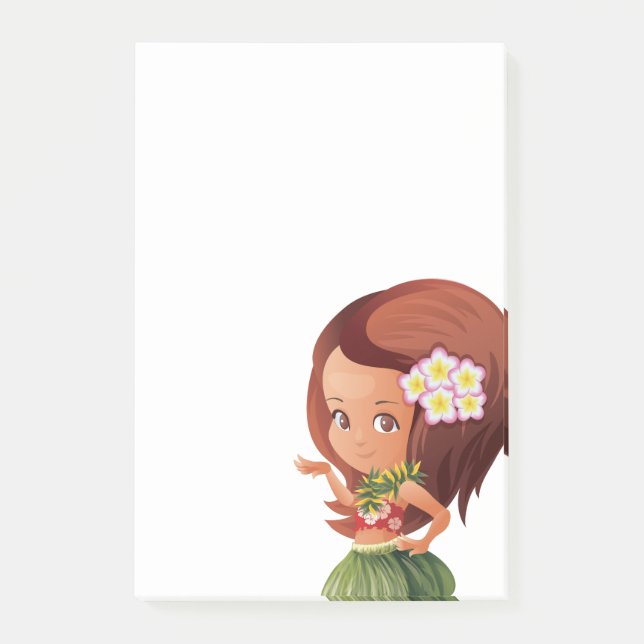 Hula girl post-it notes (Front)