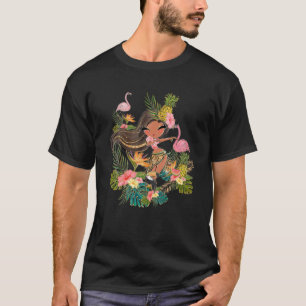 Hula Girl Tiki Vacation Hawaiian Luau Beach Summer T-Shirt