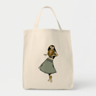 Hula Girl Tote Bag
