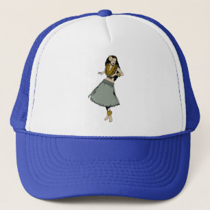 Hula Girl Trucker Hat