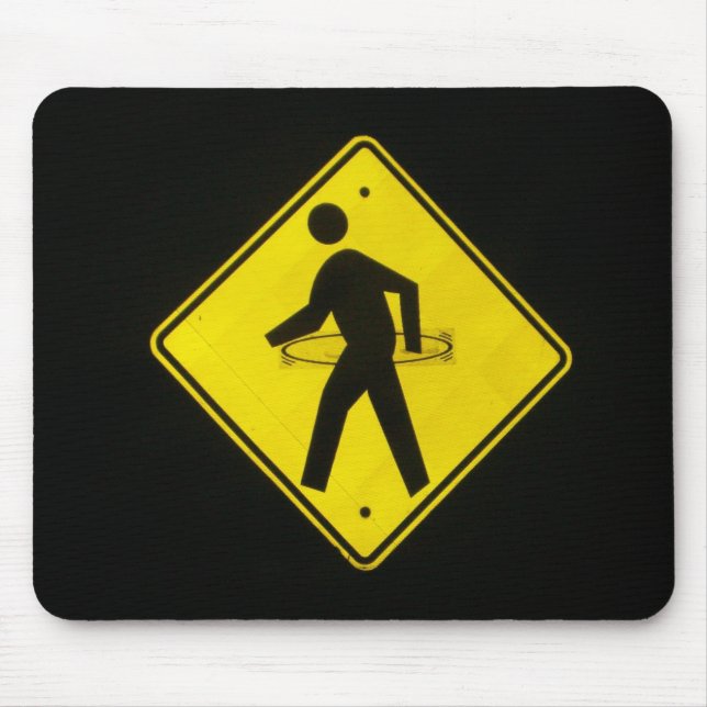 hula hoop crossing mouse pad (Front)