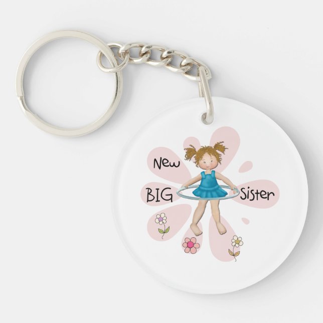 Hula Hoop New Big Sister Key Ring (Front)