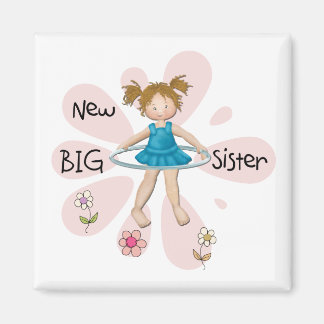Hula Hoop New Big Sister Magnet