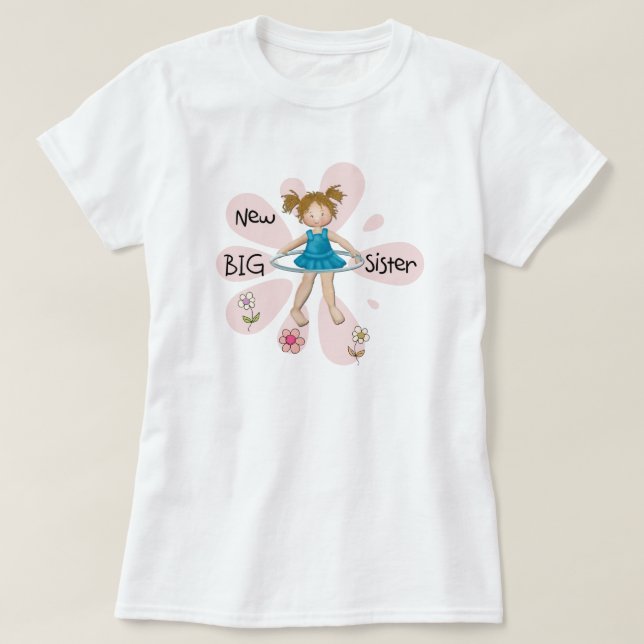 Hula Hoop New Big Sister T-Shirt (Design Front)