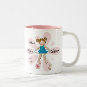 Hula Hoop New Big Sister Two-Tone Coffee Mug