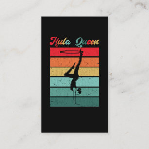 Hula Hoop Queen Sport Women Girls Hooping Business Card