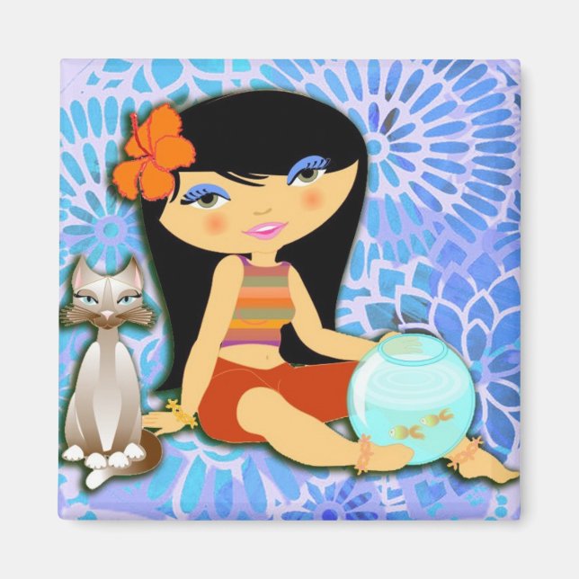 HULA IS PUURFECTLY COOLA MAGNET (Front)