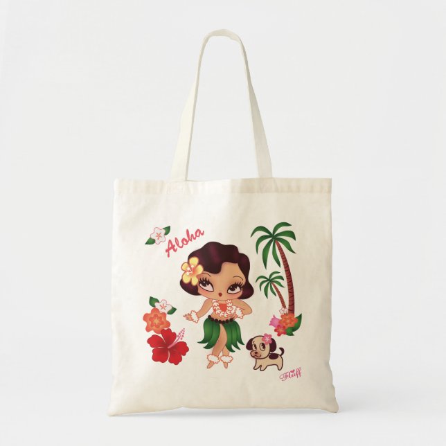 Hula Lulu Dancing- Tote by Fluff (Front)
