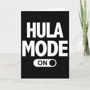 Hula Mode On Hawaii Luau Vacation Party  Card