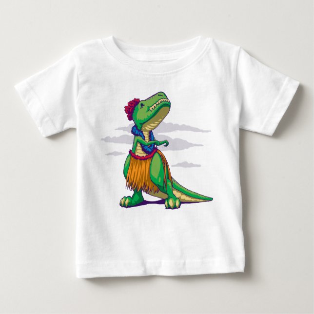 Hula Rex Baby T-Shirt (Front)