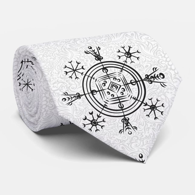 Hulinhjálmur – Norse Sigil of Invisibility Tie (Rolled)