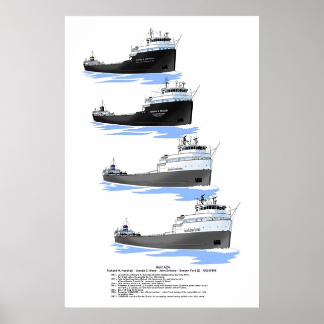 Hull 424 freighter history poster (Front)