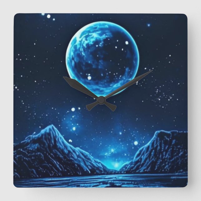 HüLLEN Square Wall Clock (Front)